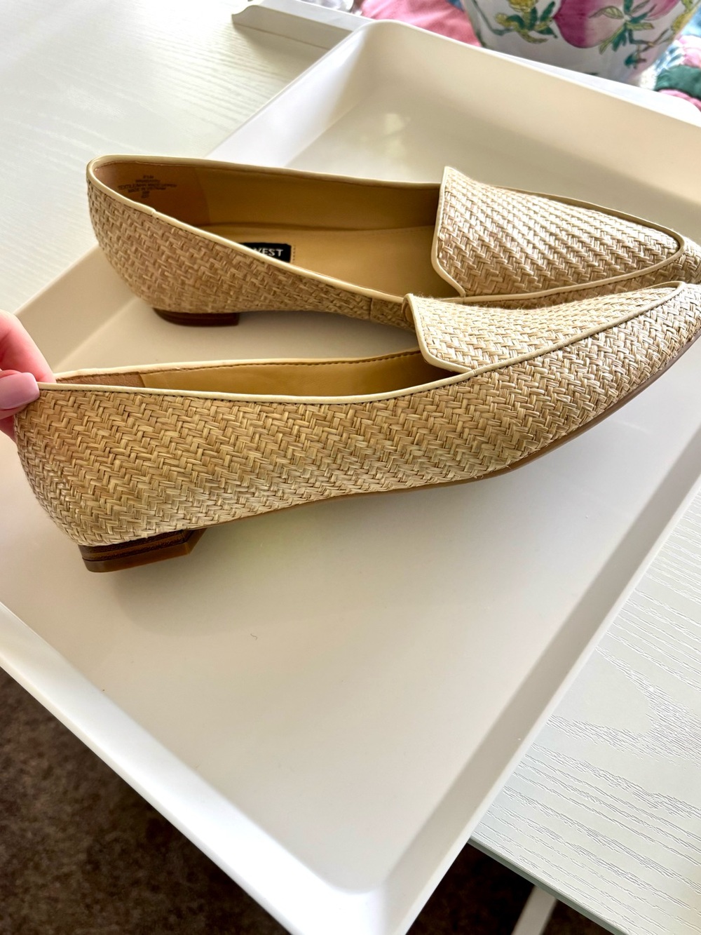 Nine West Woven Pointed Toe Loafer Flats | Size 8.5 - Picture 2 of 5